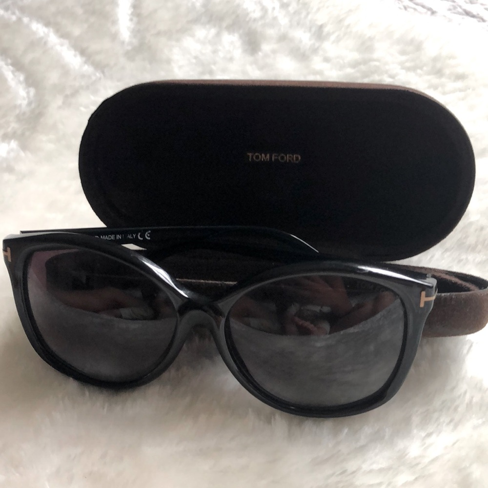 Tom Ford with sunglass case.